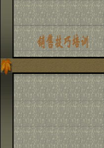 销售技巧(4)