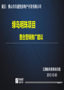 绿岛明珠整合营销推广方案