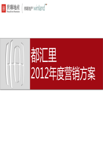 都汇里XXXX年度营销方案