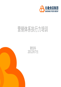 营销体系执行力培训v2