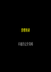 麦肯锡-中化公司营销培训
