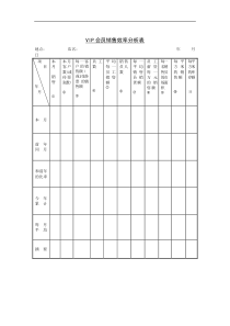 vip会员销售效率分析表