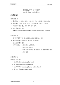10行销执行评估与控制