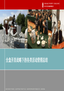 全盘开发战略下的各类活动营销总结(（PPT54页)