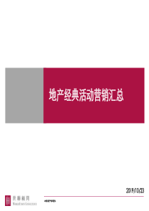 世联顾问XXXX年4月21日地产经典活动营销汇总