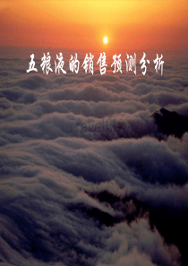 五粮液的销售预测分析（PPT 32页）