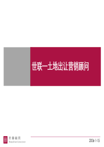 土地一级开发营销2