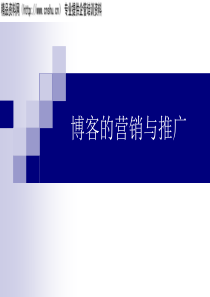 如何进行博客营销与推广(PPT61)