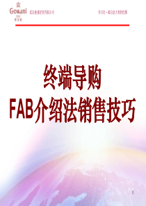 导购销售FAB说明法(1)