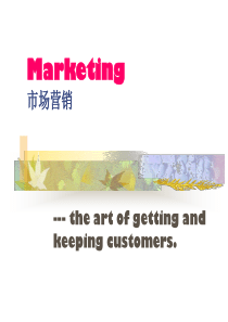 市场营销-theartofgettingandkeepingcustomers(1)