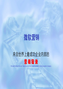 微软营销--最成功的营销秘诀（PPT 229页）