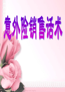 意外险销售话术（PPT36页)