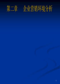 第2章企业营销环境分析