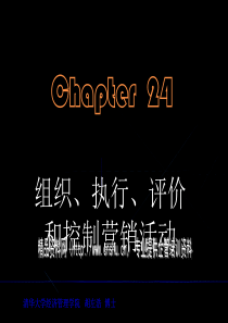 组织、执行、评价和控制营销活动(2)