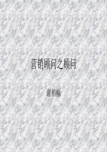 营销顾问之顾问
