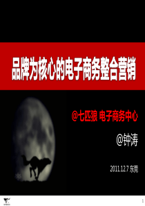 七匹狼钟涛-以品牌为核心的电商整合营销之道