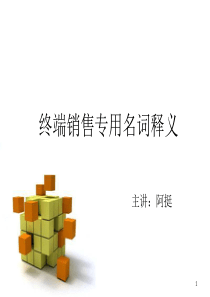 终端销售名词释义