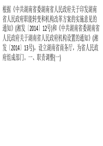 湖南省政府重大改革设市场秩序处负责内资直销企业准入