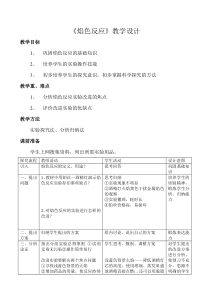 焰色反应教学设计