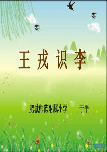 王戎识李-讲课课件