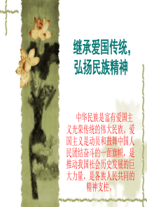 爱国主义-课件(PPT演示)
