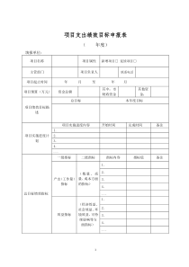 【项目支出绩效目标申报表】及填报说明、填写示范(模板下载)