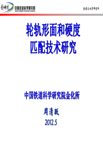 轮轨形面和硬度匹配技术研究
