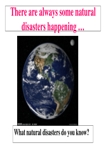 2019年人教版高中英语-必修一-Unit4--《EarthquakeWarming-up-Read