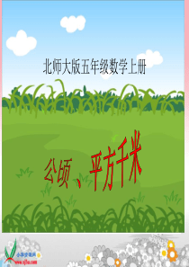 北师大版数学五年级上册《公顷和平方千米》课件
