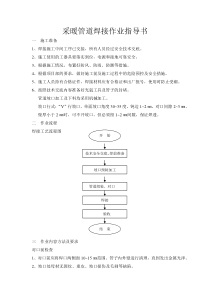 采暖管道焊接作业指导书