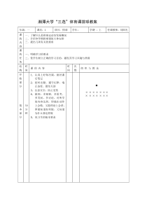 体育排球教案