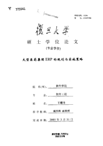 大型医药集团ERP的规划与实施策略