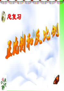 小学六年级数学《正比例与反比例》复习