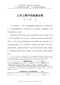 土木工程中的地基处理