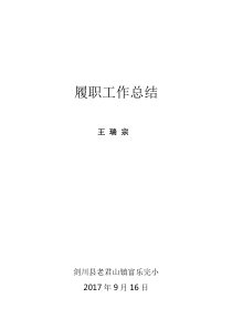 近五年履职工作总结-wrz123