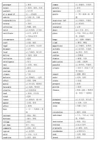 学位英语核心词汇1240个整理