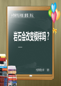 说课《岩石会改变模样吗》说课ppt