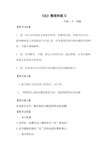 比的整理和复习教案