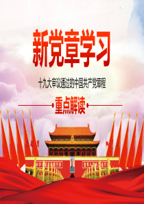 新党章学习