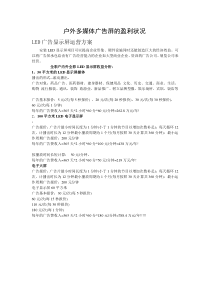 户外多媒体屏广告收费标准