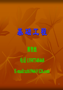 基础工程第一章绪论与基础知识