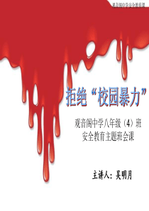 拒绝校园暴力主题班会
