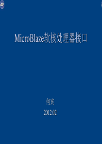 MicroBlaze软核处理器接口