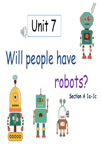 人教新目标八年级上册Unit-7-Will-people-have-robots？Unit-7-Se