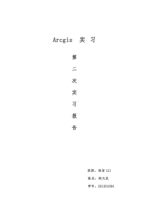 ARCGIS-实习报告