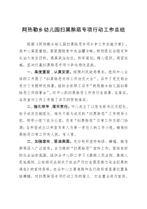 扫黑除恶工作总结