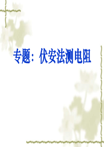 电流表的内接和外接