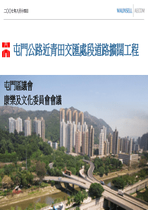 屯门公路近青田交汇处段道路扩阔工程