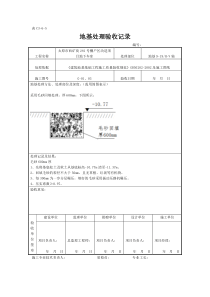 地基处理验收记录