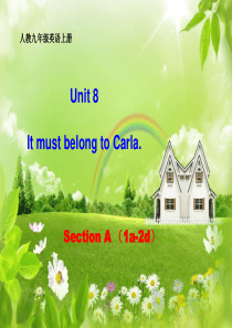 新人教版九年级英语上册unit8-It-must--belong--to-Carla--Sectio
